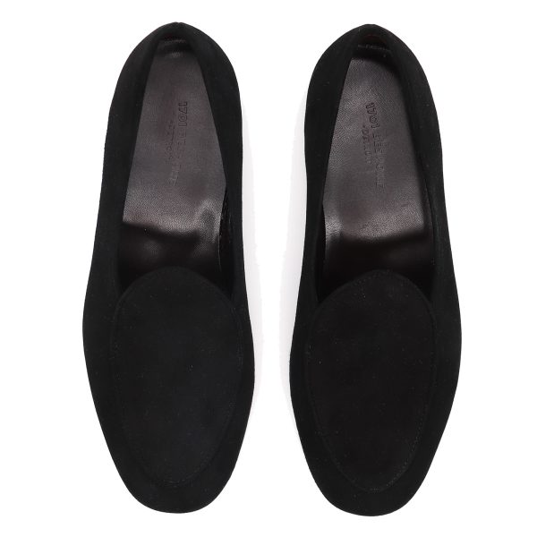 Prado Belgian Slipper Black Suede - Image 3