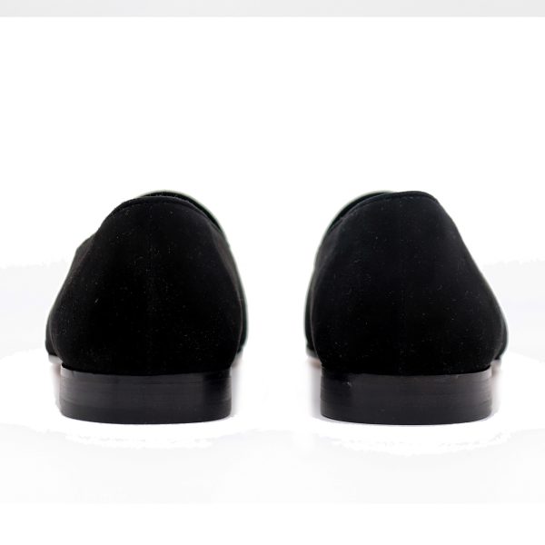 Prado Belgian Slipper Black Suede - Image 4
