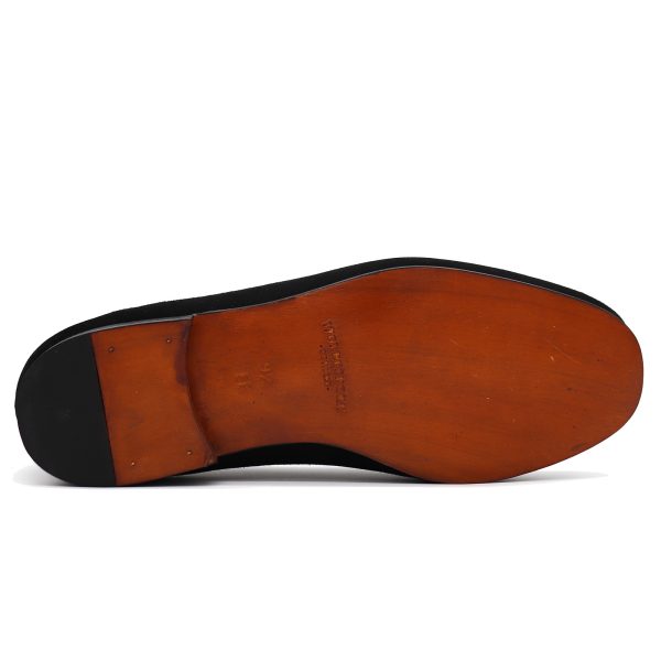 Prado Belgian Slipper Black Suede - Image 5