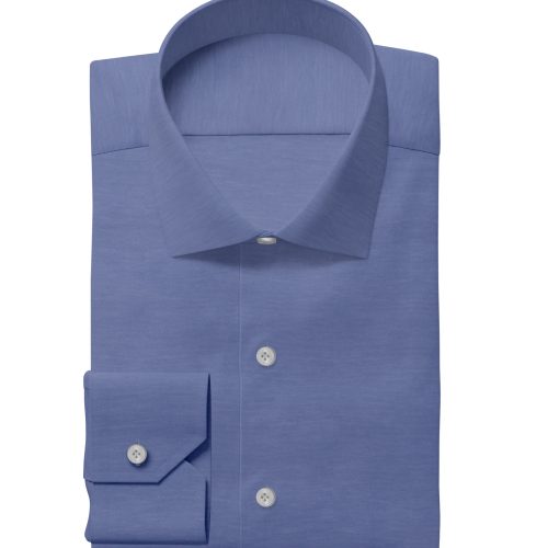 Blue Stretch Dress Shirt