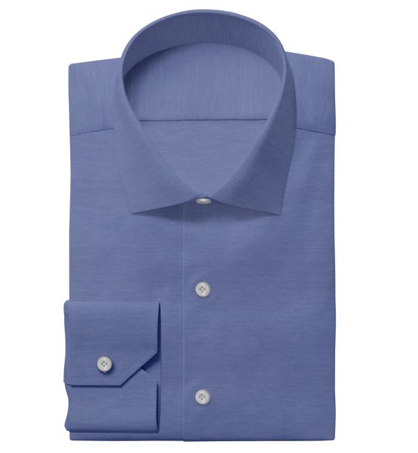Blue Stretch Dress Shirt 1 Blue Stretch Dress Shirt