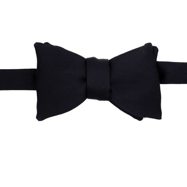 Carbon Black Baraetha Silk Classic Bow Tie 1 Classic Black Silk Bowtie