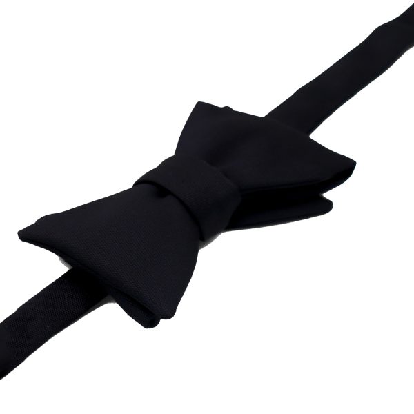 Carbon Black Baraetha Silk Classic Bow Tie 3 Carbon Black Baraetha Silk Classic Bow Tie - Image 2