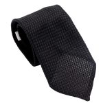 Black Grenadine Neck Tie 19 Black grenadine Tie