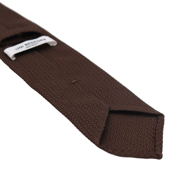 Dark Brown Grenadine Neck Tie - Image 2