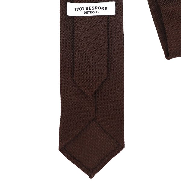Dark Brown Grenadine Neck Tie - Image 3