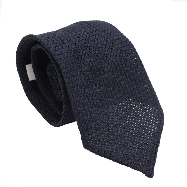 Navy Grenadine 7-Fold: The Only Tie You Need and How to Tie It 1 navy-grenadine-tie