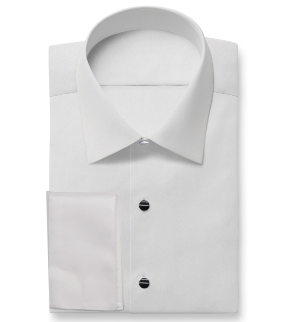 White Tuxedo Shirt with Studs 1 White Tuxedo Shirt with Studs