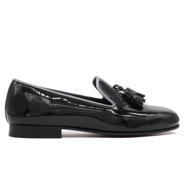 Patent Leather Tuxedo Loafer