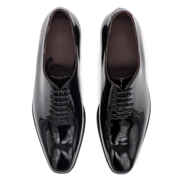 Cass Whole Cut Patent Leather Tuxedo Shoe 5 Cass Whole Cut Patent Leather Tuxedo Shoe - Image 3
